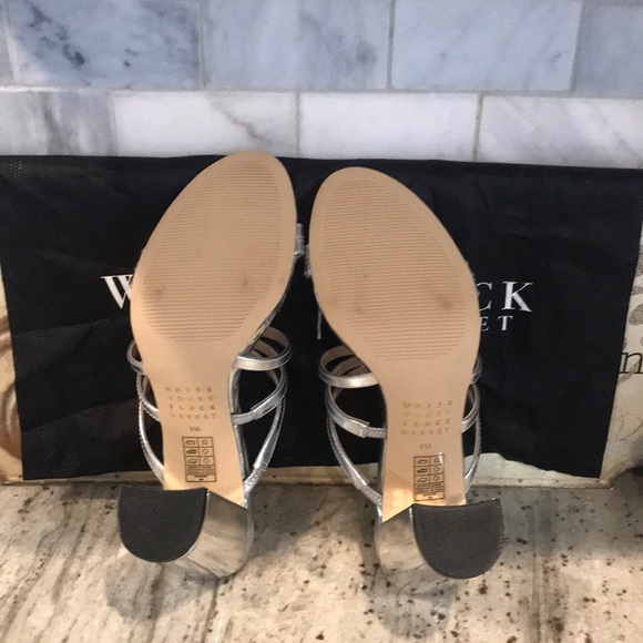 Silver Sandals Size 9 New WHBM - Picture 2 of 7